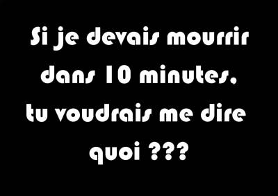 Mourrir!
