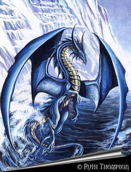 Dragon bleu