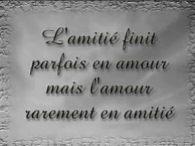 L'amitié c'est?